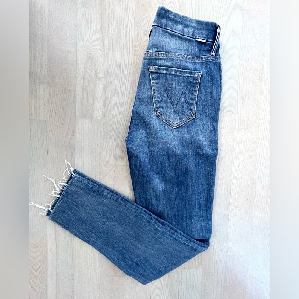 MOTHER High Waisted Looker Ankle Jeans